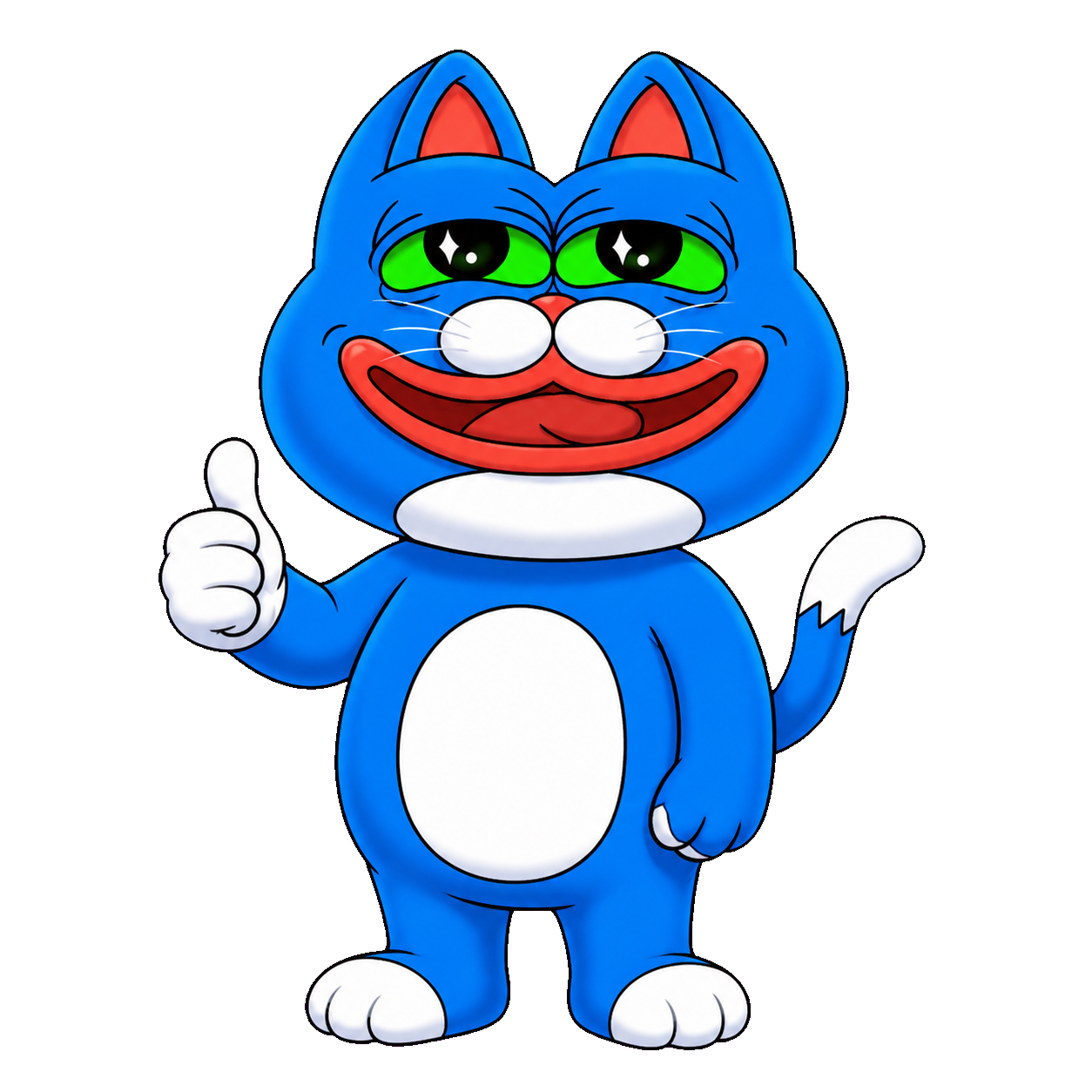 CHONK giving a thumbs up
